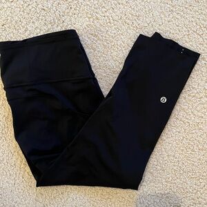 Lululemon Fast & Free Crop II Nulux 19" Black Leggings